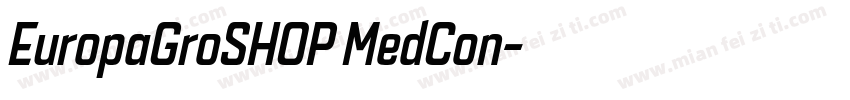 EuropaGroSHOP MedCon字体转换